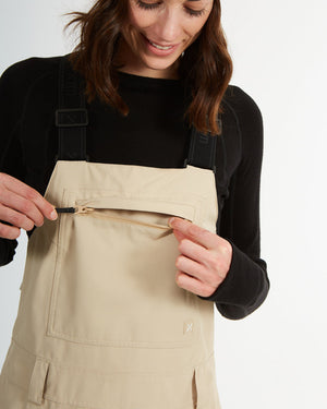 XTM Womens Harper II Bib Overalls Ski Pant Almond