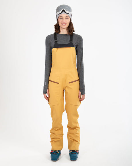 XTM Womens Stellar Snow Bib Pant - Mustard