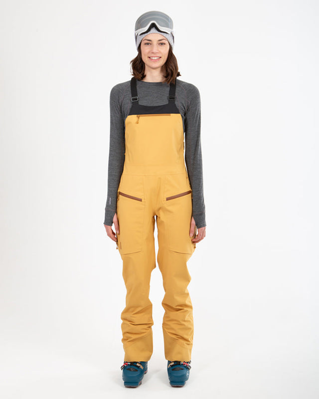 XTM Womens Stellar Snow Bib Pant - Mustard