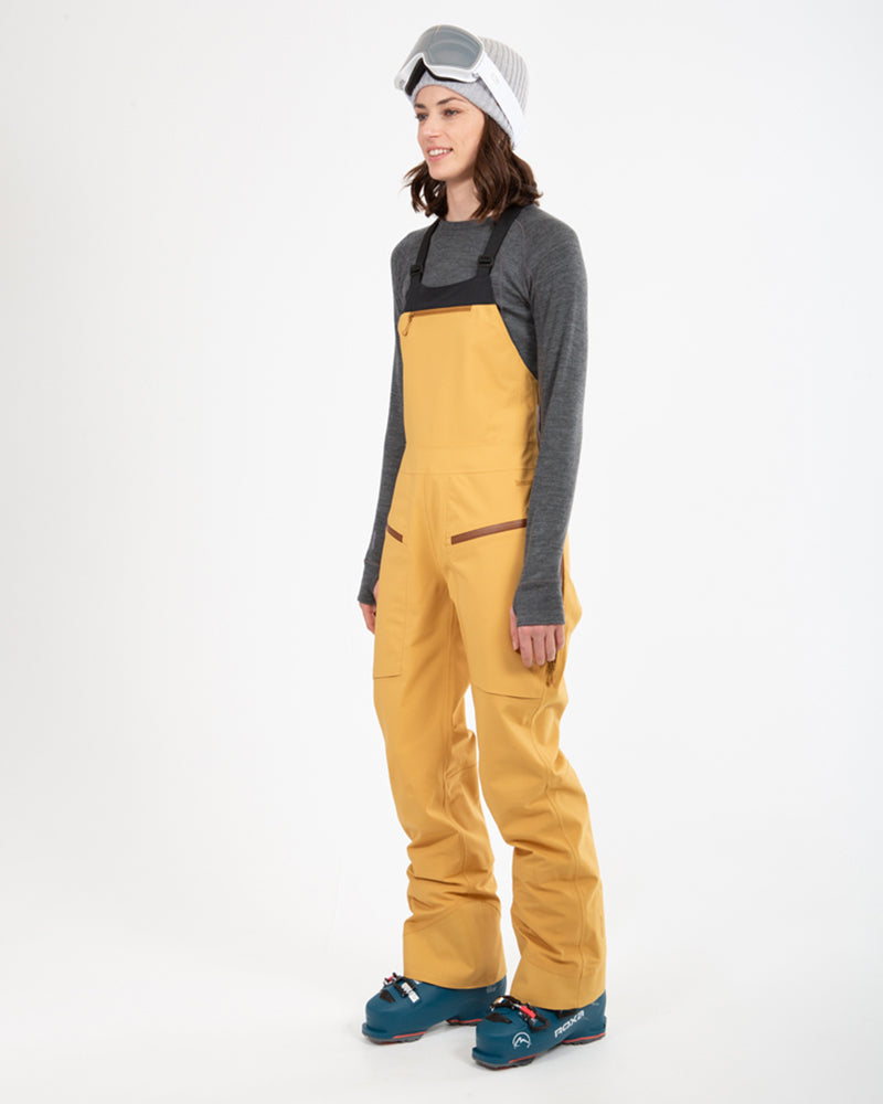 XTM Womens Stellar Snow Bib Pant - Mustard
