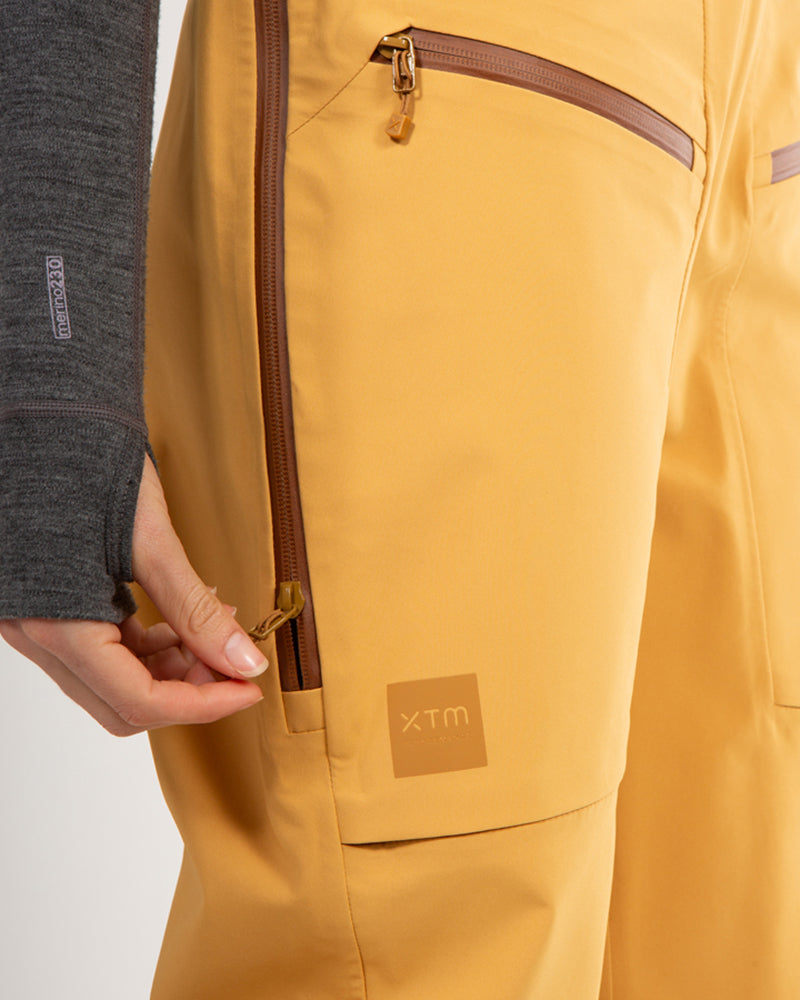 XTM Womens Stellar Snow Bib Pant - Mustard