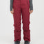 Front view of the XTM Smooch women's ski pants in Boysenberry worn with ski boots