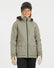 XTM Elevation II women's ski jacket in Light Khaki, front view with black main zip and hood