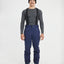 XTM Quest men's ski pant in Naval Blue with braces, front view