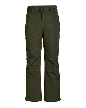Evergreen XTM Glide ski pant laid flat, front view