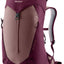 Deuter AC Lite 14 SL in Ashrose Cassis, plum and dusty pink daypack, front view