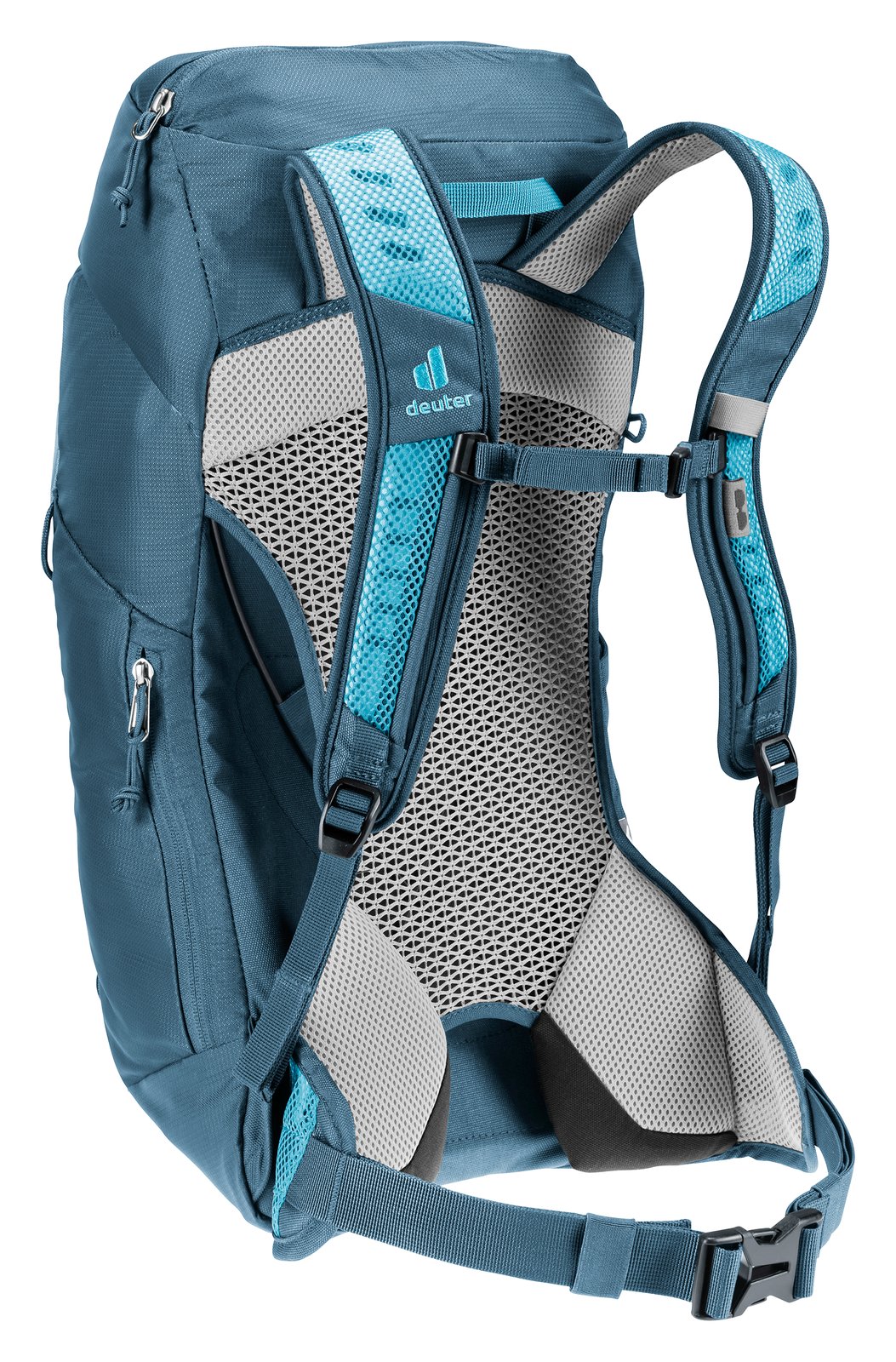 Deuter AC Lite 14 SL in Lagoon Atlantic, rear three-quarter view of the harness