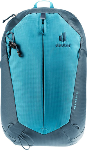 Deuter AC Lite 15 SL in Lagoon Atlantic, straight-on front view with gear loops