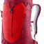 Deuter AC Lite 16 in Cherry Masala, two-tone red daypack, front view