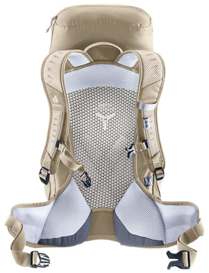Deuter AC Lite 22 SL in Alu Greystone, rear view of the harness and hip fins