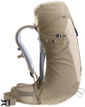 Deuter AC Lite 22 SL in Alu Greystone, side profile with attachment loops
