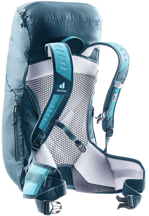 Deuter AC Lite 22 SL in Lagoon Atlantic, rear three-quarter view of the women's fit harness