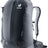 Deuter AC Lite 23 hiking daypack in Black, front three-quarter view showing the central front zip