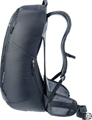Deuter AC Lite 25 EL side view with compression straps and the arched spring steel frame
