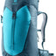 Deuter AC Lite 28 SL in Lagoon Atlantic, bright teal and slate blue hiking pack, front view