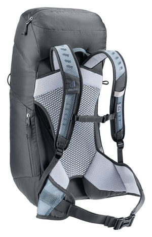 Deuter AC Lite 28 SL in Shale Graphite, rear three-quarter view of shoulder straps