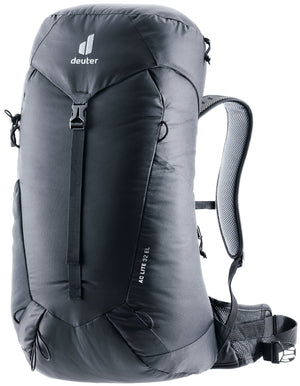 Deuter AC Lite 32 EL extra-long hiking backpack in Black, front three-quarter view