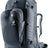 Deuter Access Pro 60 SL women's travel backpack in Black with the daypack zipped to the front