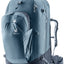 Deuter Access Pro 65 in Atlantic Ink, blue-grey travel pack with the daypack attached