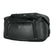 Nemo Double Haul duffel in black, three-quarter view with front pocket and logo