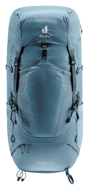 Deuter Aircontact Lite 50 + 10 in Atlantic Ink, straight-on front view