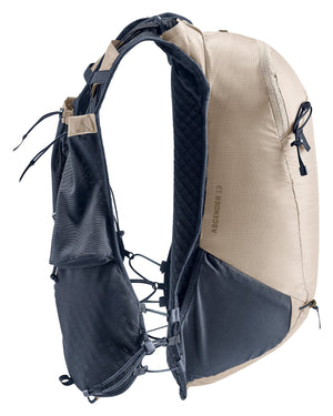 Side profile of the Deuter Ascender 13 in Alu with side compression and the Ascender 13 logo