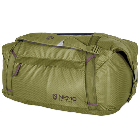 Nemo Double Haul duffel in Nova olive green, 55 L