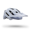 Bell 4Forty Air MIPS in Matte White from the front three-quarter, visor lowered