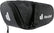 Deuter Bike Bag 0.5 saddle bag in Black, side view with hook-and-loop strap and zip