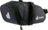 Deuter Bike Bag 0.8 black zipped saddle bag with hook-and-loop strap and reflective logo