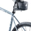 Deuter Bike Bag 1.1 + 0.3 in black mounted under the saddle of a grey gravel bike
