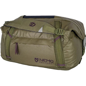 Nemo Double Haul duffel in Nova olive green, 30 L