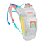 CamelBak Mini M.U.L.E. in Grey/Rainbows, grey pack with a rainbow graphic
