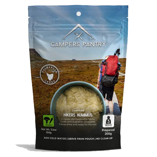 Campers Pantry Dehydrated Meals Single Serve (100g) Freeze-dried Hummus Dip CPHD10024