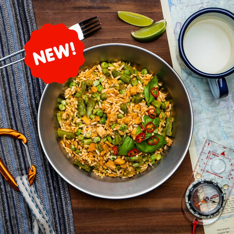 Campers Pantry Dehydrated Meals Single Serve / Red Thai Chicken Curry Freeze-dried Expedition Meals CPTRC10024