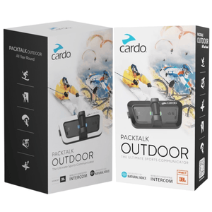 Cardo Intercom 2 Pack (Black&White) Cardo Packtalk Outdoor (JBL) PCKTLK-2PCK-B&W