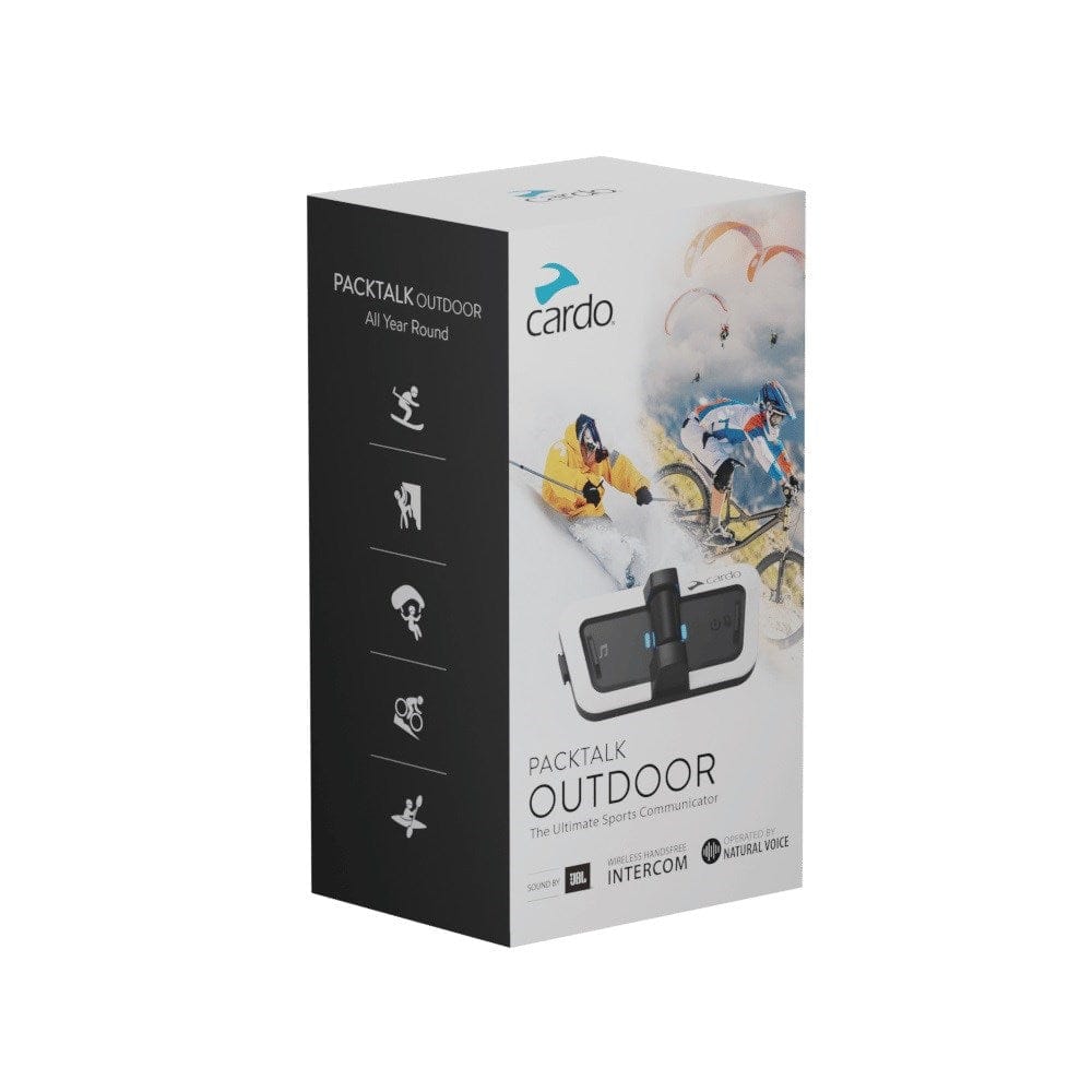 Cardo Intercom 2 Pack (White) Cardo Packtalk Outdoor (JBL) SP000010-2PCK