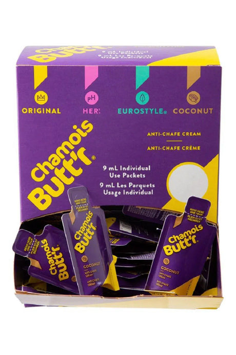 Chamois Buttr Anti-Chafe 10 Pack (10x 9ml) Coconut Anti-Chafe Tube CB10PACK9MLCCB