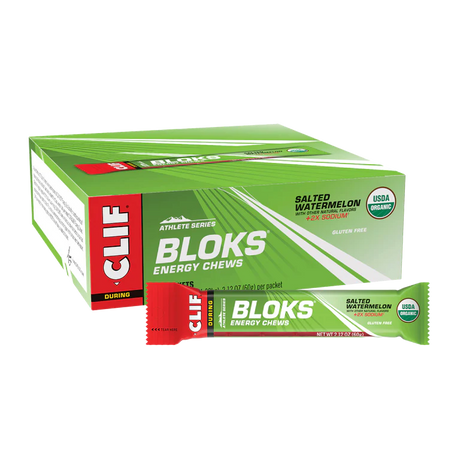 Clif Energy Chews Box of 18 / Salted Watermelon BLOKS Energy Chews CLIF58
