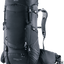 Deuter Aircontact Core 50+10 in Black, front three-quarter view