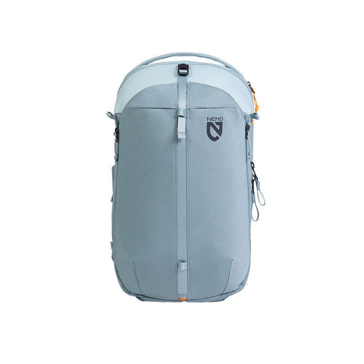 Taller Nemo Vantage backpack in Arctic with buckled top panel