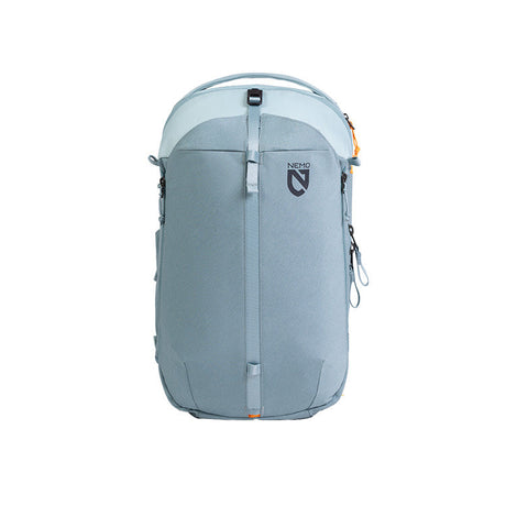 Taller Nemo Vantage backpack in Arctic with buckled top panel