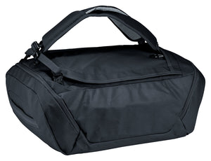 Deuter Duffel Pro 40 in Black, rear view of the TPU-coated body