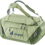 Deuter Duffel Pro 40 in Mineral Grove, sage green with grey straps