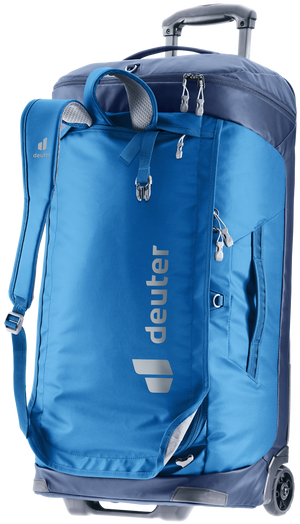 Deuter Duffel Pro Movo 60 with the backpack shoulder straps unpacked
