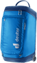 Deuter Duffel Pro Roller 90 in Neptune Nightblue, bright blue with navy trim, standing upright