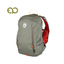Nemo Resolve 15L daypack in Smokey Olive with red-orange back panel lining showing