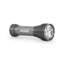 Exposure Lights Zenith Mk4 helmet light in gunmetal grey, angled view showing the three-LED lens