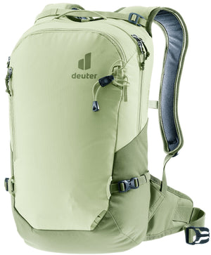 Deuter Freecline 15 in Mineral Grove, sage green and olive front three-quarter view