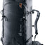 Deuter Freescape Lite 26 ski touring backpack in Black, front three-quarter view